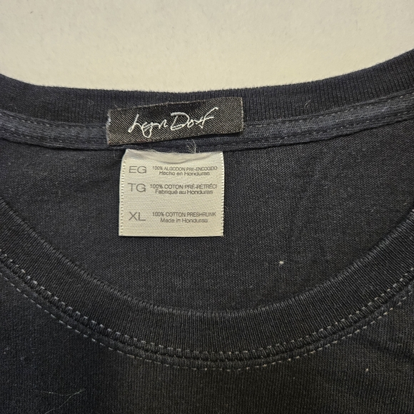 COPY - 2 Pc Lyn Dorf Wine Lovers Solid Black Tops Women's Size XL 100 %Cotton - Picture 3 of 16